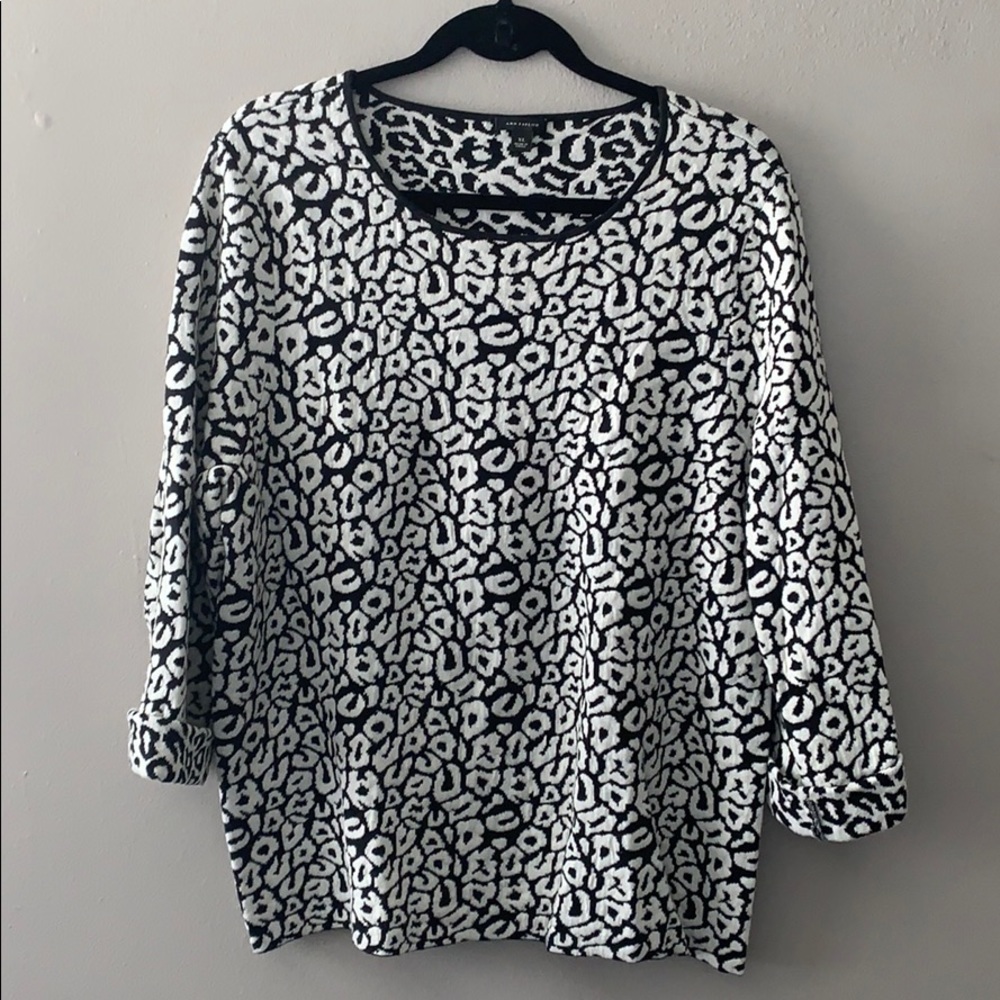 Ann Taylor Oversized Leopard Sweater